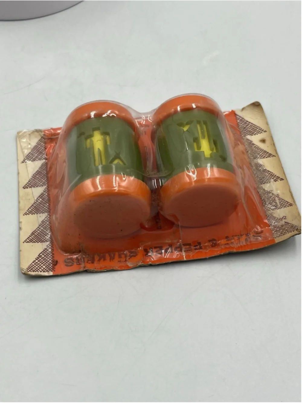 Vintage 1970’s St. Labre Indian School Salt & Pepper Souvenir Item in NIP SEE